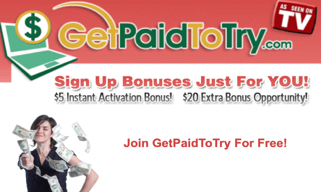 Get Paid to Try New Things Plus A $25 Sign-Up Bonus on GetPaidToTry