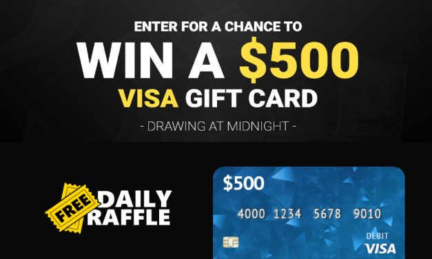 What Would You Sample with a $500 VISA Gift Card from Free Daily Raffle?