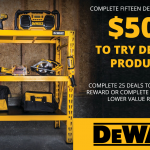 Time to Get to Work So You Can Sample DeWalt Tools
